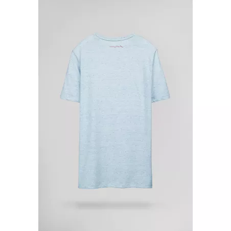 T-shirt T-NARK CHINE MC PASTEL BLUE CHINE