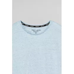 T-shirt T-NARK CHINE MC PASTEL BLUE CHINE