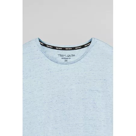 T-shirt T-NARK CHINE MC PASTEL BLUE CHINE