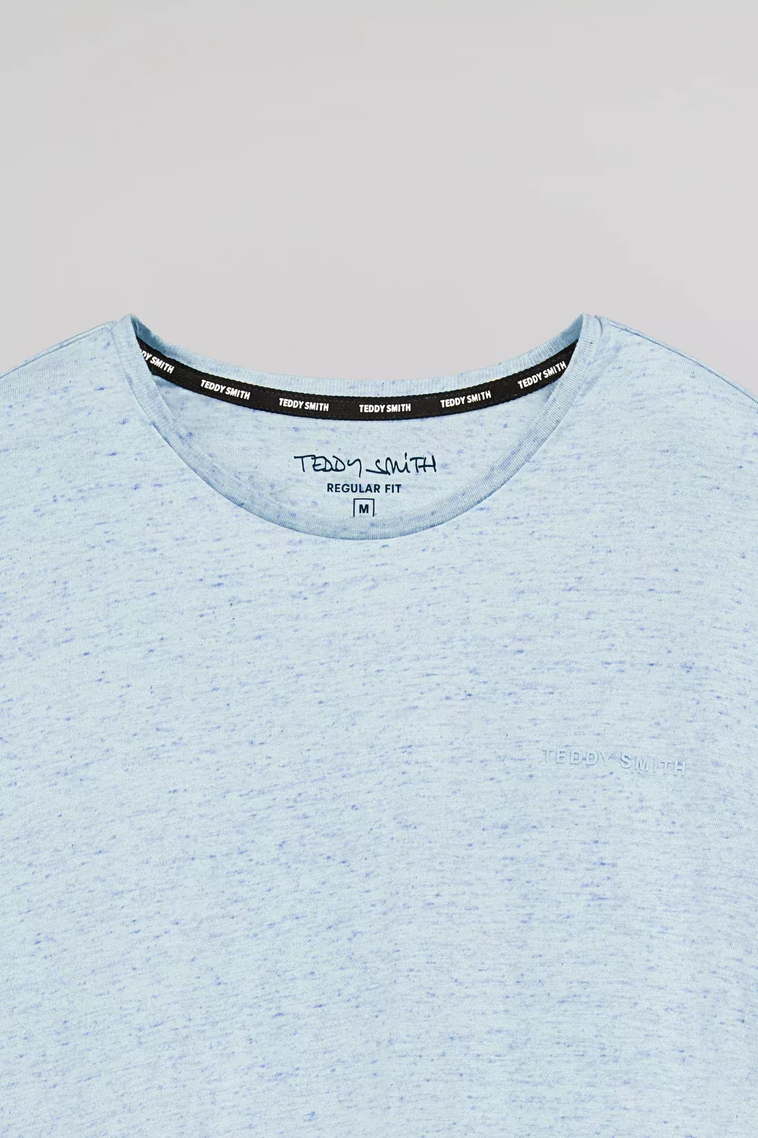 T-shirt T-NARK CHINE MC PASTEL BLUE CHINE