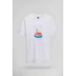 T-shirt T-MIAMI MC BLANC
