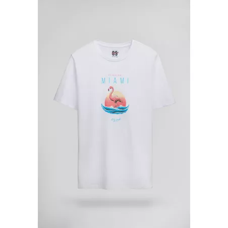 T-shirt T-MIAMI MC BLANC