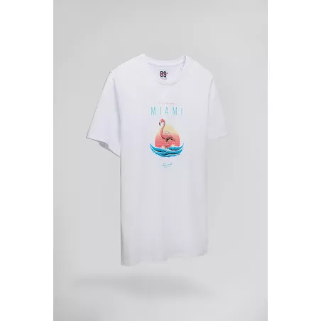 T-shirt T-MIAMI MC BLANC