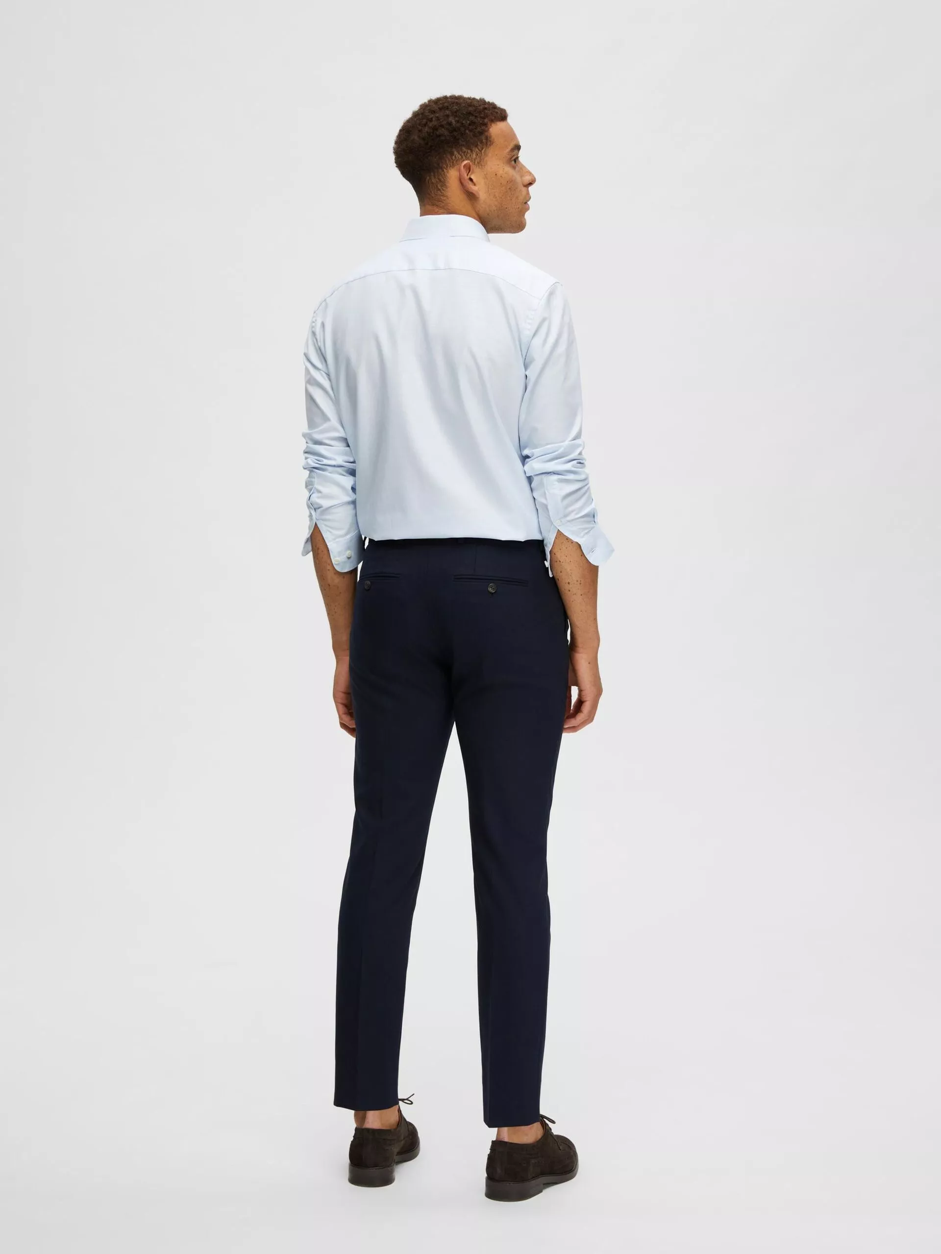 TISSÉ EN LAINE MÉLANGÉE PANTALON