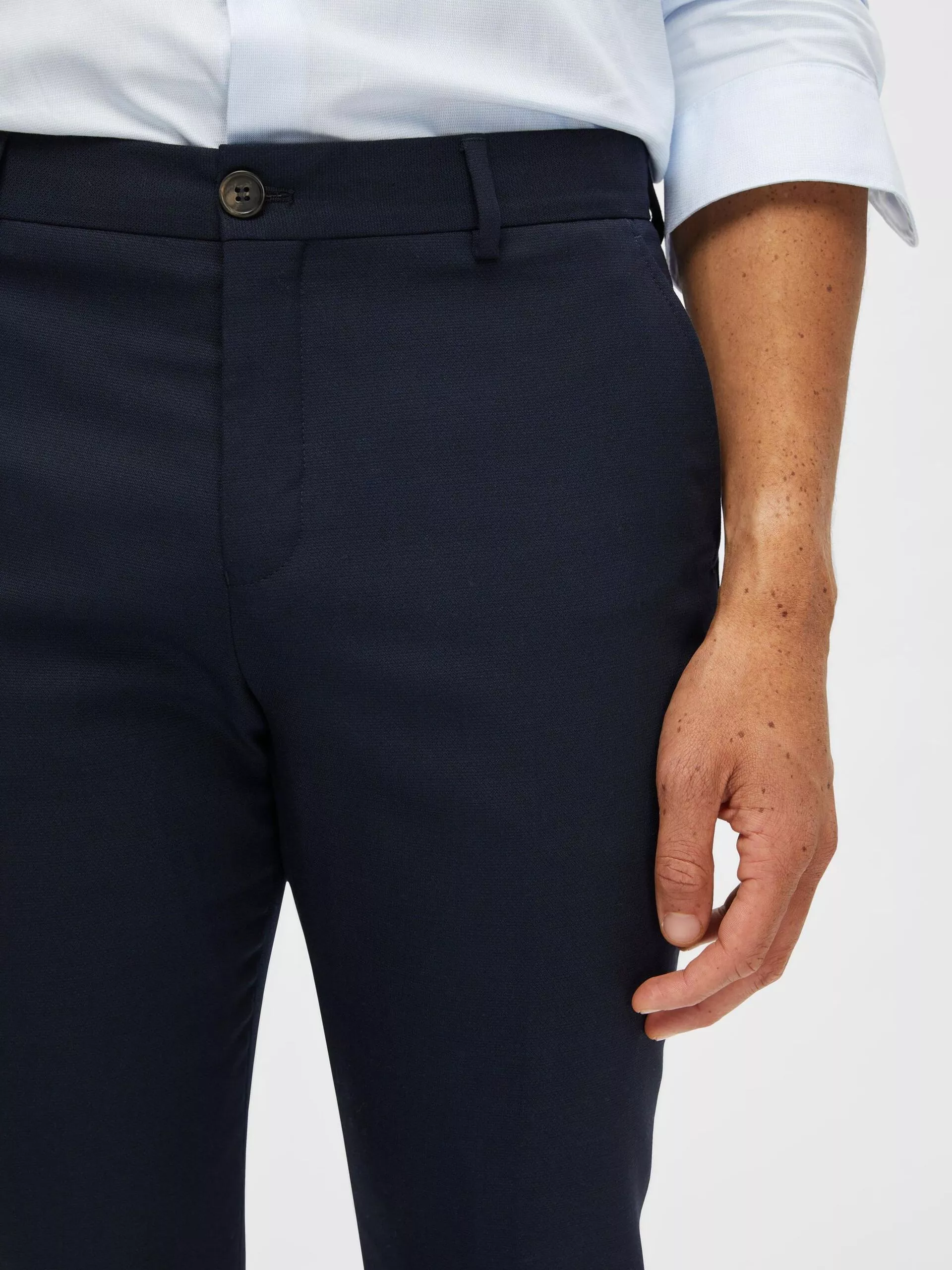 TISSÉ EN LAINE MÉLANGÉE PANTALON
