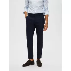 TISSÉ EN LAINE MÉLANGÉE PANTALON