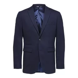 BLAZER TISSÉ EN LAINE MÉLANGÉE