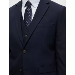 BLAZER TISSÉ EN LAINE MÉLANGÉE