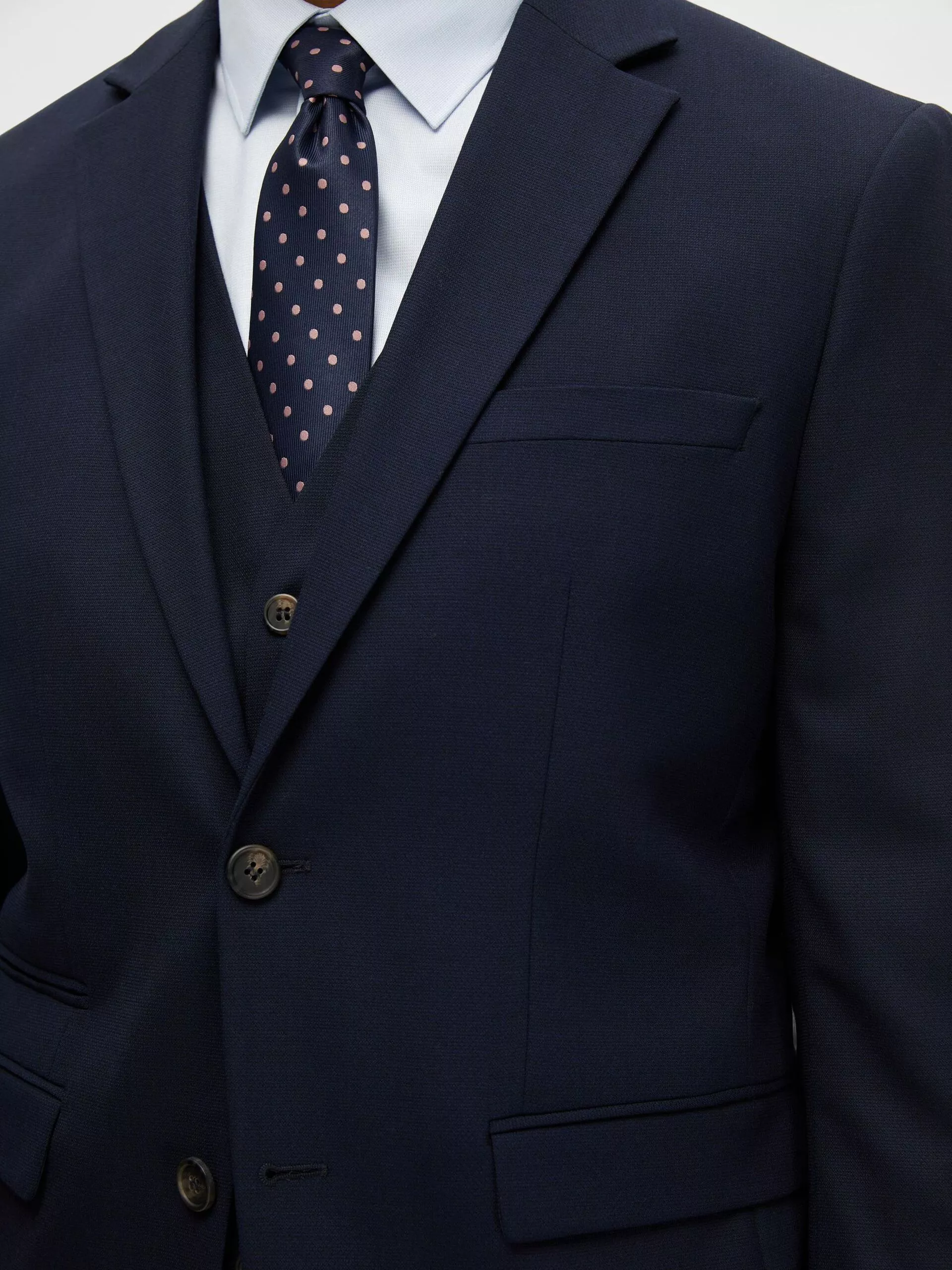 BLAZER TISSÉ EN LAINE MÉLANGÉE