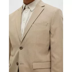 BLAZER TISSÉ EN LAINE MÉLANGÉE