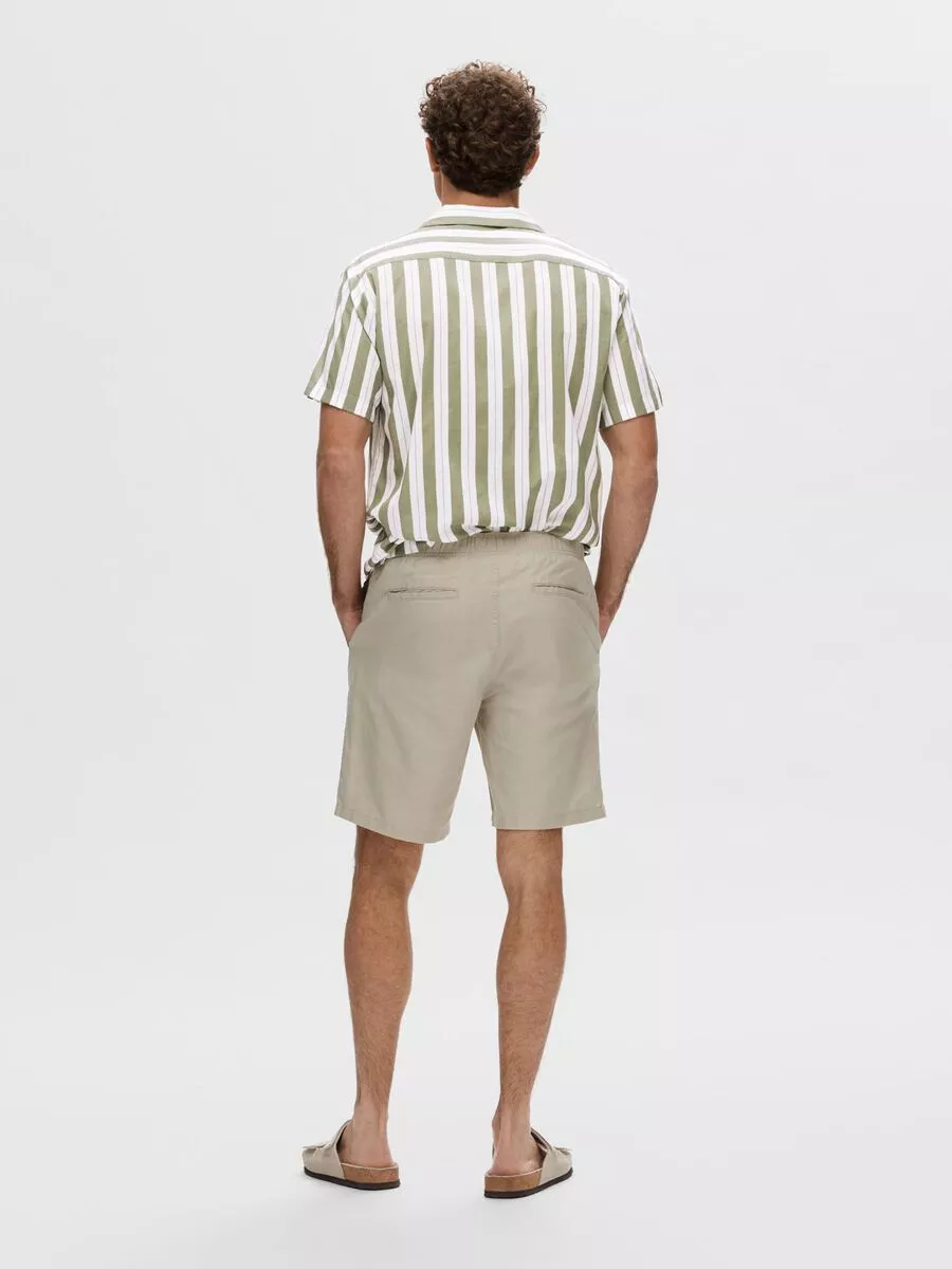 COUPE CLASSIQUE EN LIN MÉLANGÉ SHORT