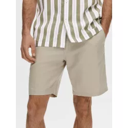 COUPE CLASSIQUE EN LIN MÉLANGÉ SHORT
