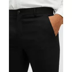 TISSÉ EN LAINE MÉLANGÉE PANTALON