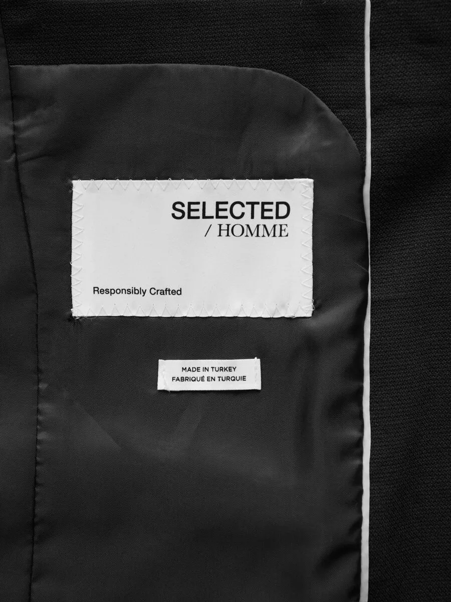 BLAZER TISSÉ EN LAINE MÉLANGÉE