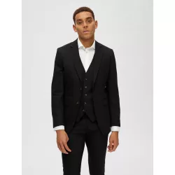 BLAZER TISSÉ EN LAINE MÉLANGÉE