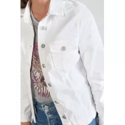 Veste en jeans Lilly blanche