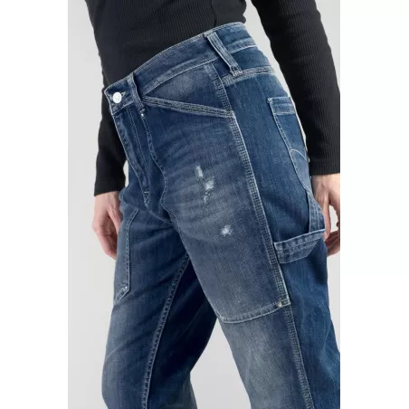 Jeans 400/60 girlfriend Union taille haute destroy bleu N°3