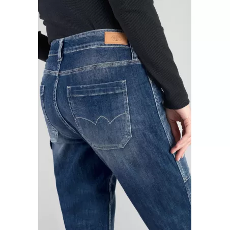 Jeans 400/60 girlfriend Union taille haute destroy bleu N°3