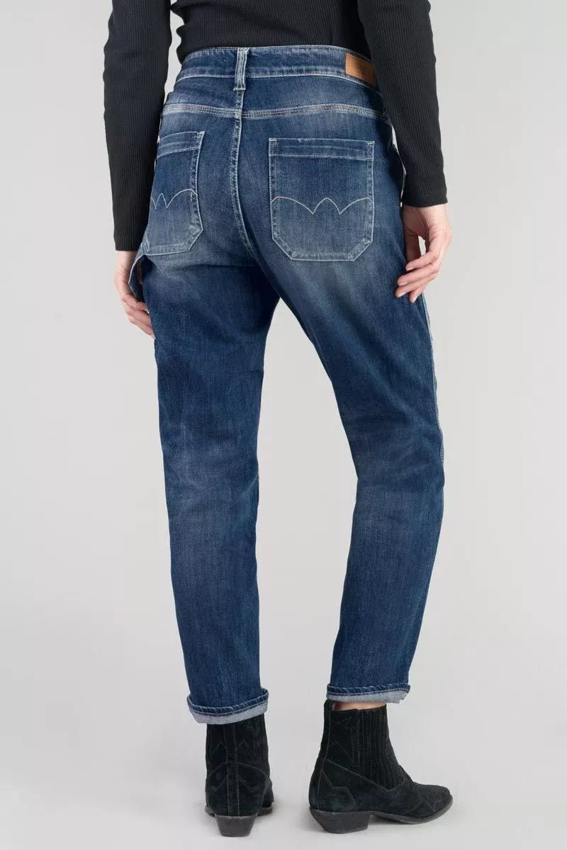 Jeans 400/60 girlfriend Union taille haute destroy bleu N°3
