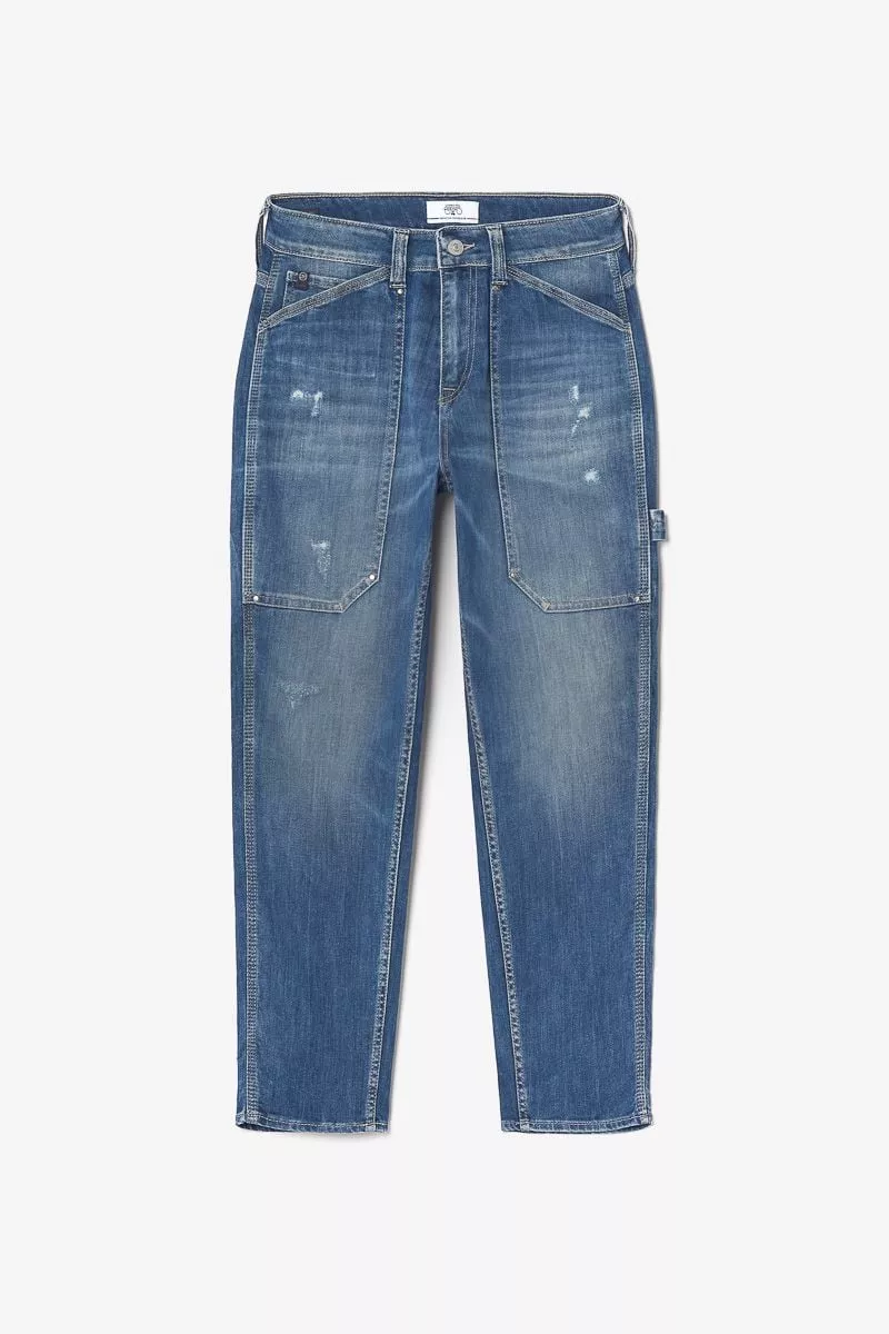 Jeans 400/60 girlfriend Union taille haute destroy bleu N°3