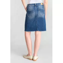 Jupe Ledisi en jeans bleu délavé