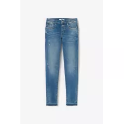 Jeans pulp slim Dionne 7/8ème destroy bleu N°3