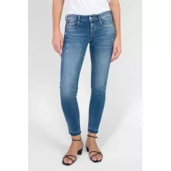 Jeans pulp slim Dionne 7/8ème destroy bleu N°3