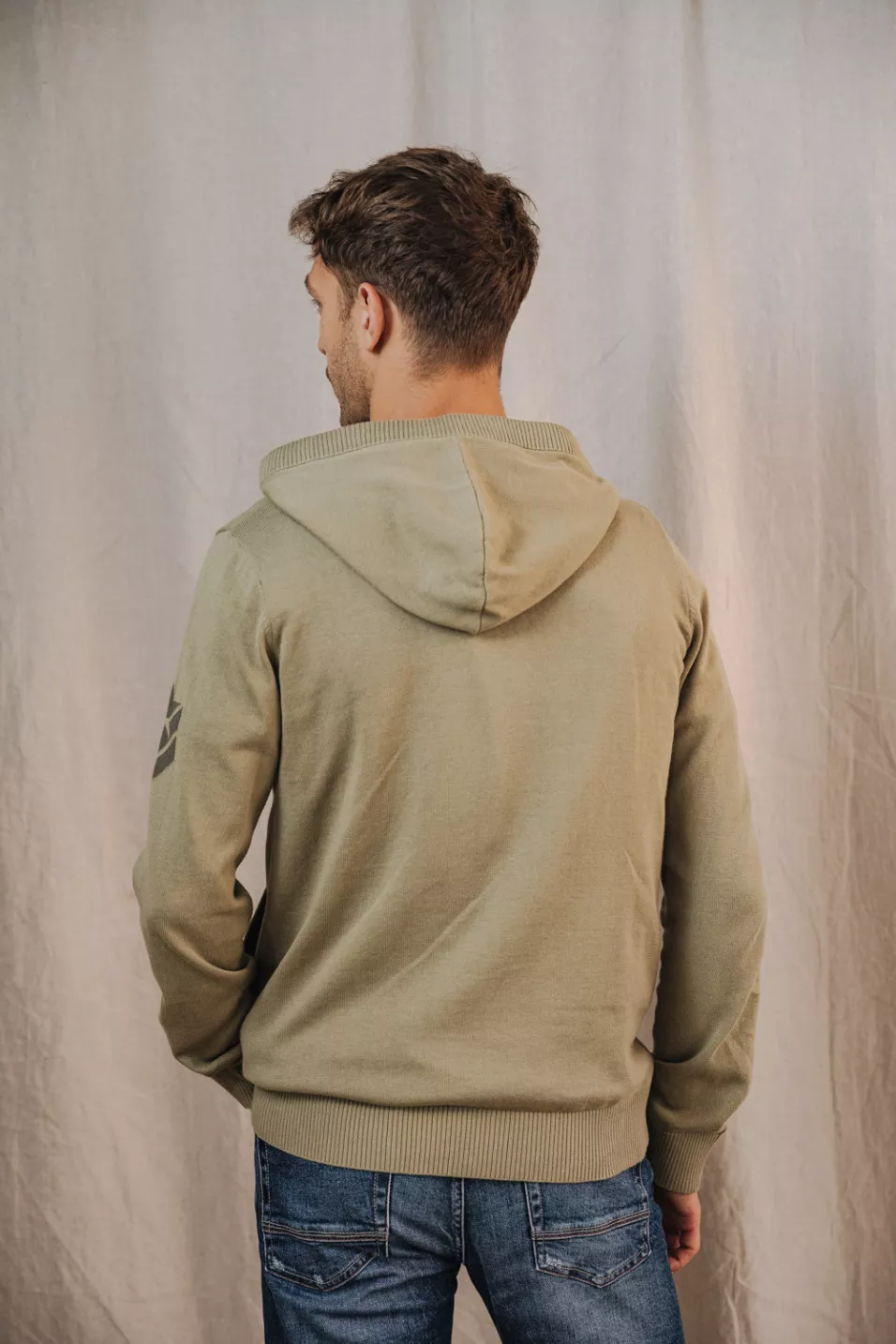 Lyam Conwy Cardigan Zippé à Capuche