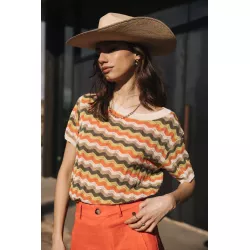 T-shirt crochet Pelona Wavy