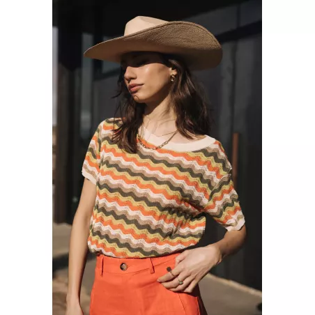 Pelona Wavy T-shirt crochet