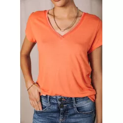 Taile Ribbon T-Shirt Col V