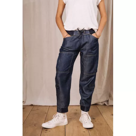 Celine Denim Pantalon Cargo