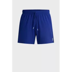 Short de bain avec rayures emblématiques et logo