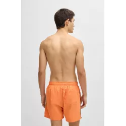 Short de bain avec rayures emblématiques et logo