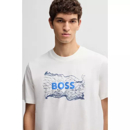 T-shirt en jersey de coton avec logo artistique