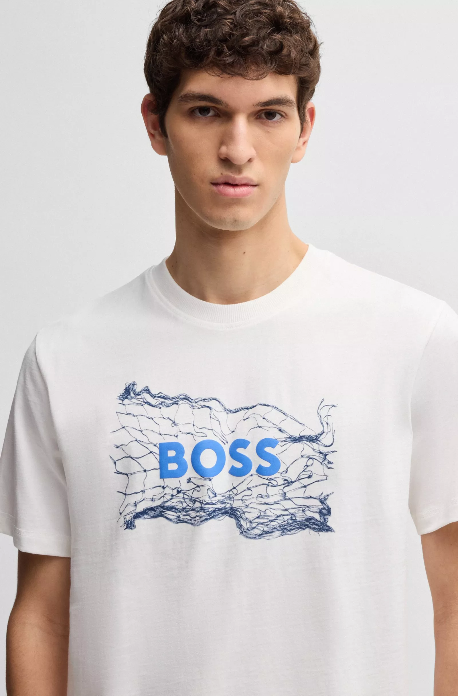 T-shirt en jersey de coton avec logo artistique