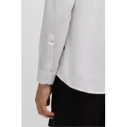 Chemise Regular en coton avec col à pointes boutonnées