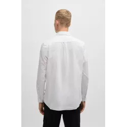 Chemise Regular en coton avec col à pointes boutonnées