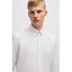 Chemise Regular en coton avec col à pointes boutonnées