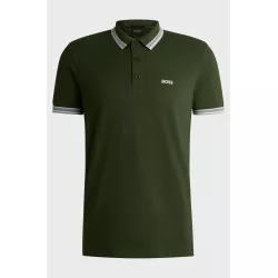 Polo Paddy en piqué de coton avec sous-col logoté