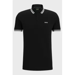 Polo Paddy en piqué de coton avec sous-col logoté