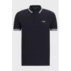 Polo Paddy en piqué de coton avec sous-col logoté