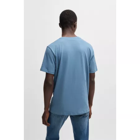 T-shirt en jersey de coton avec patch logoté
