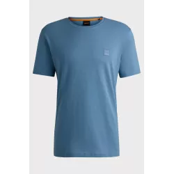T-shirt en jersey de coton avec patch logoté