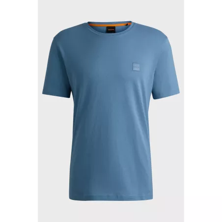 T-shirt en jersey de coton avec patch logoté