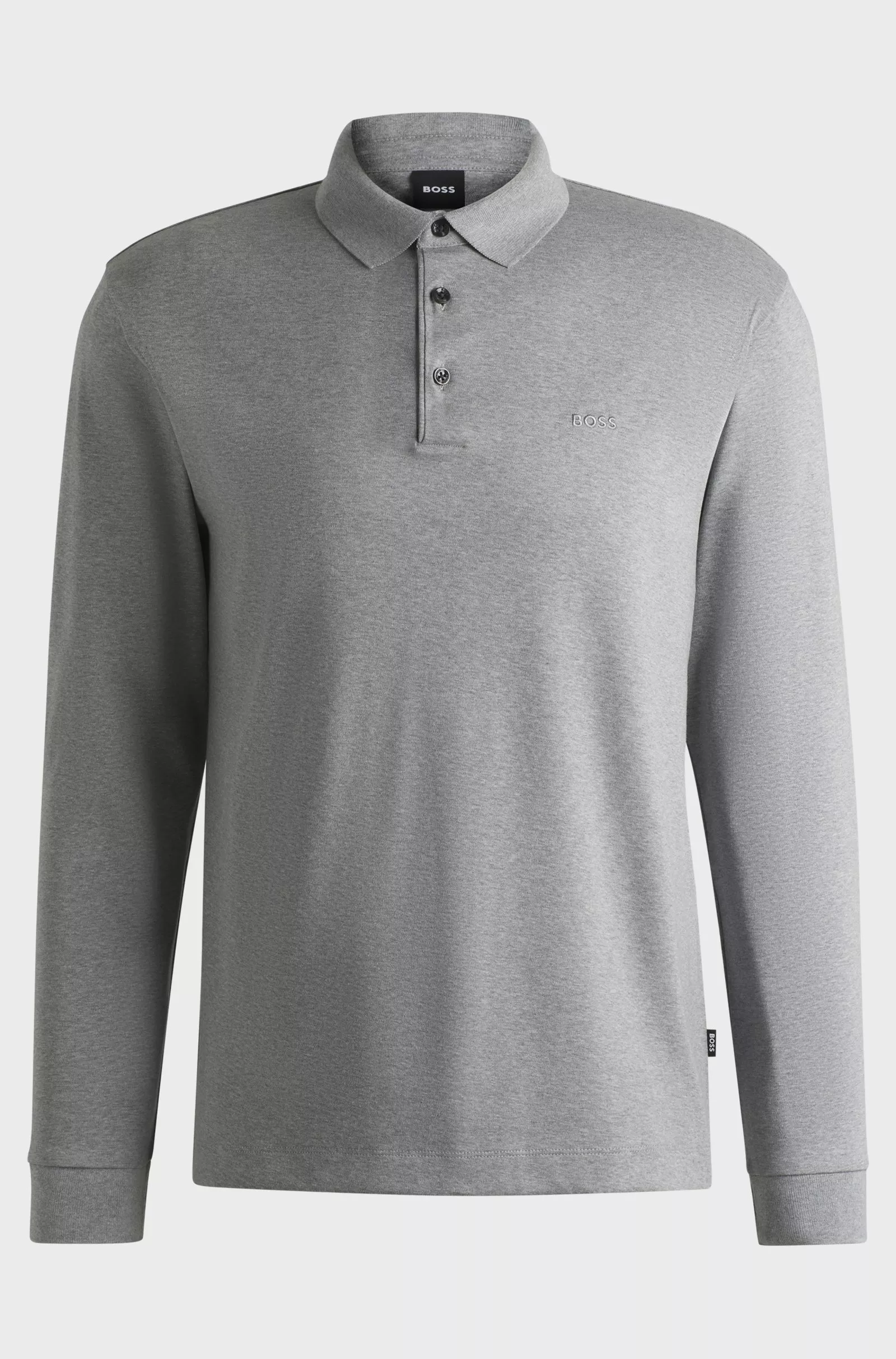 Polo en coton interlock avec logo brodé