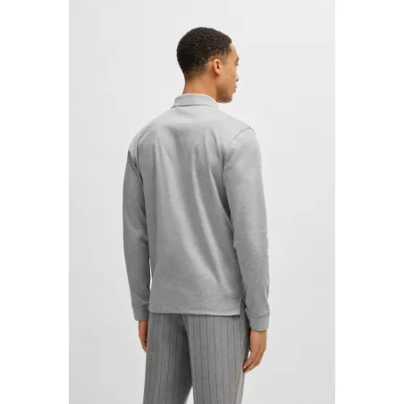 Polo en coton interlock avec logo brodé