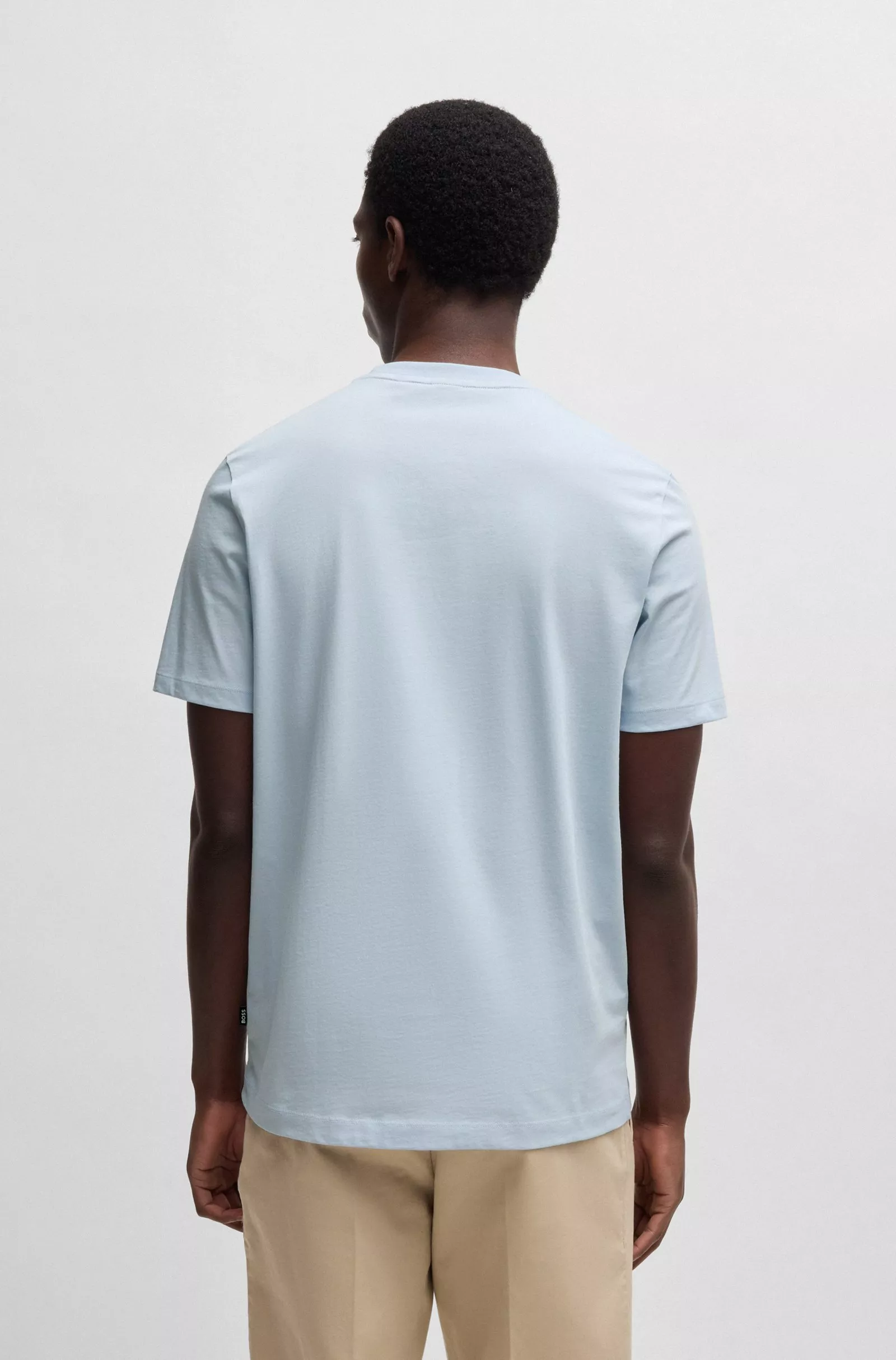 T-shirt en jersey de coton avec logo imprimé en gomme