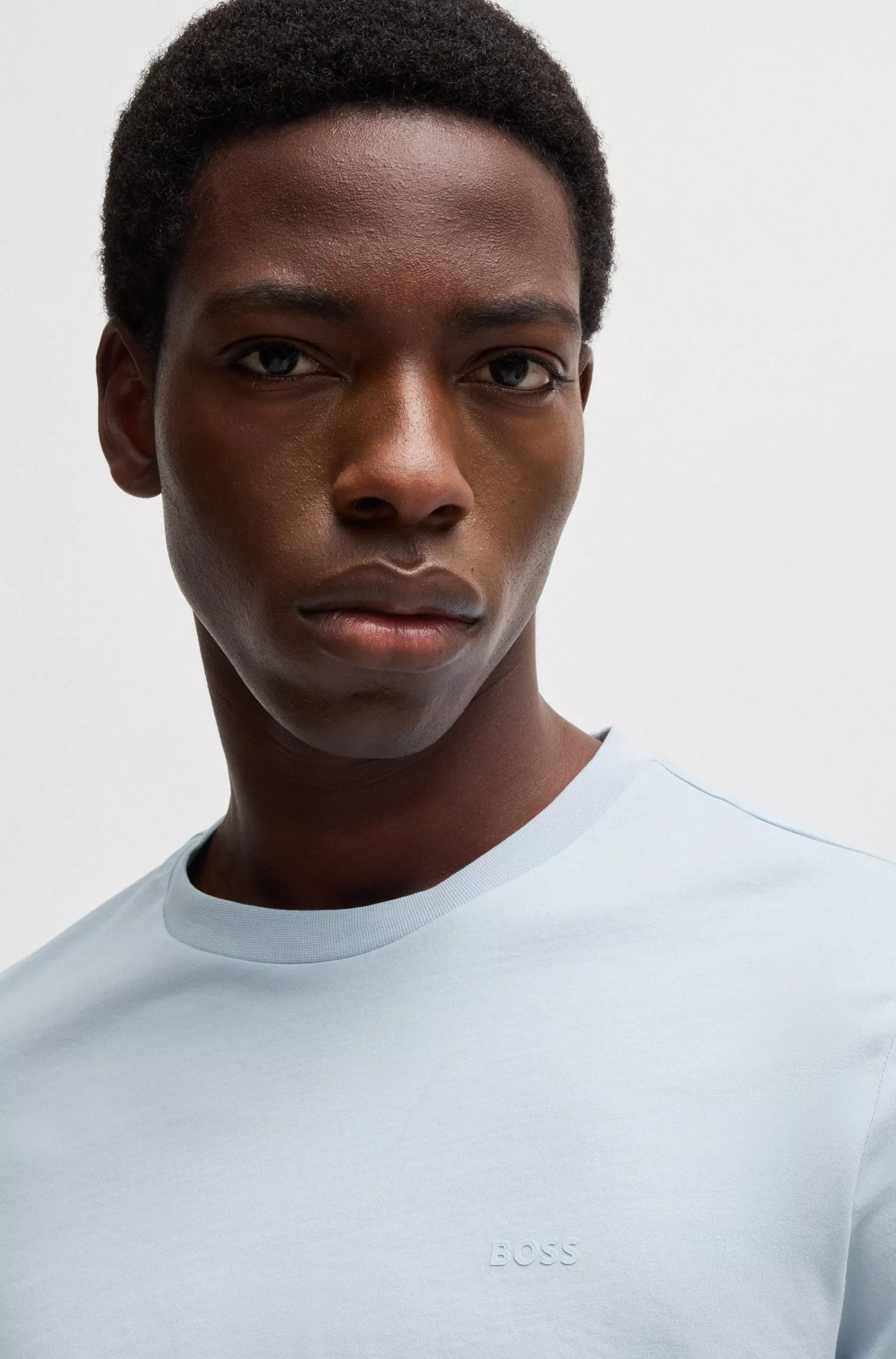 T-shirt en jersey de coton avec logo imprimé en gomme