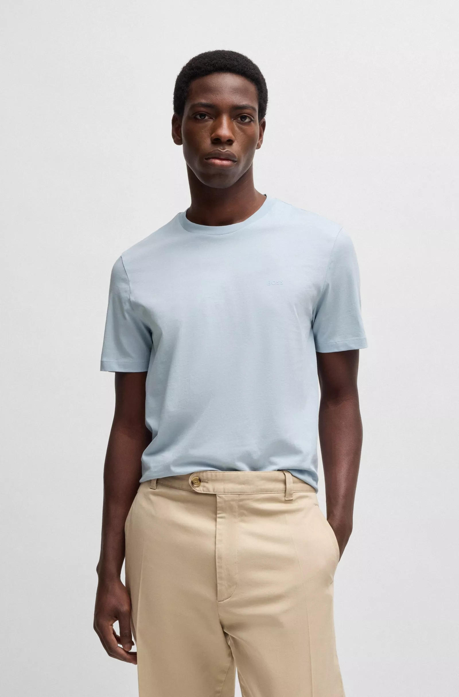 T-shirt en jersey de coton avec logo imprimé en gomme